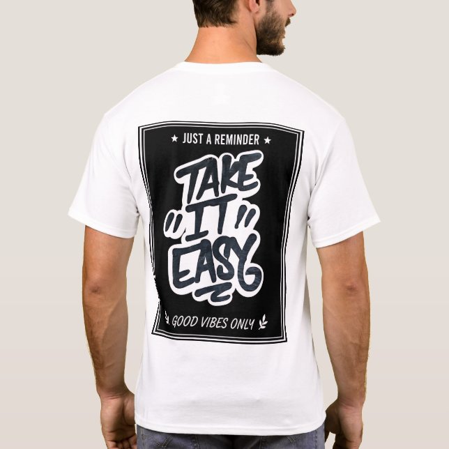 T-shirt Take It Easy Graffiti  (Dos)