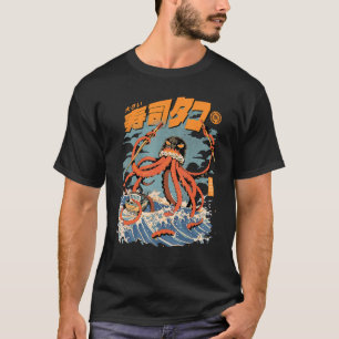 T-shirt Tako Sushi Attaque Octopus Kaiju SeaNourriture Squ