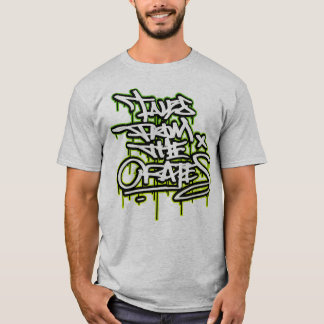 T-SHIRT TALES FROM THE CRATES TEE À ÉGOUTTEMENT HANDSTYLE