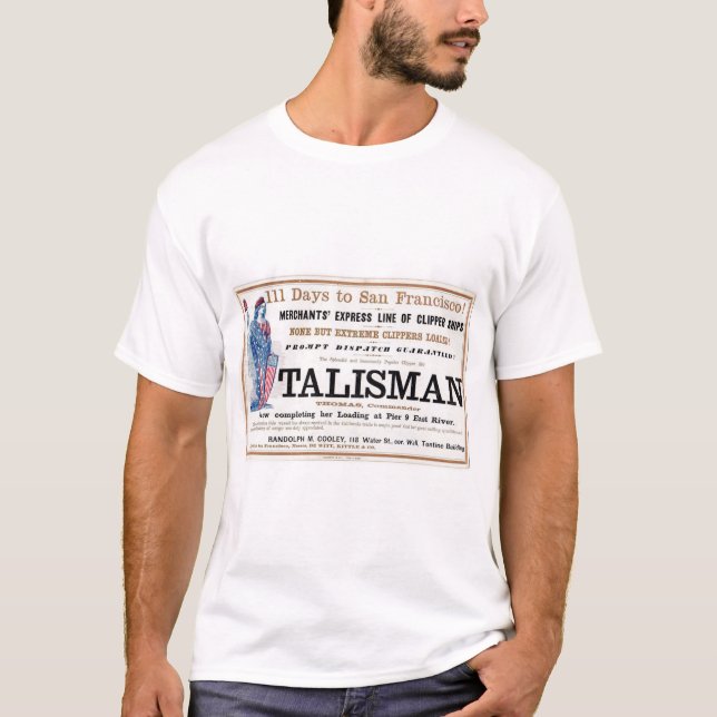 T-shirt Talisman Clipper voilier 1855 (Devant)