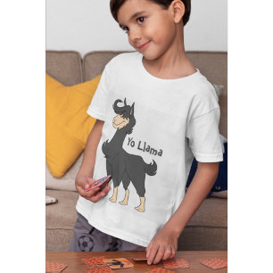 T-shirt Tall and Majestic Black Hair Llama