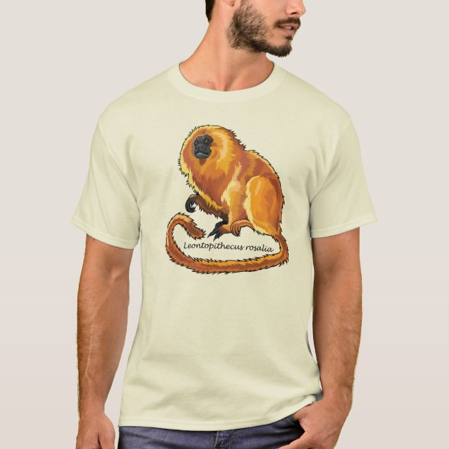 T-shirt tamarin doré (Devant)