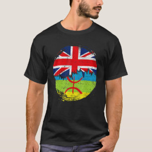 T-shirt Tamazight vintage avec les racines du drapeau brit