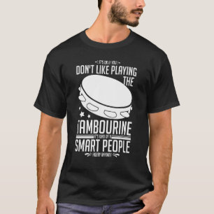 T-shirt Tambourine Instrument Drum Player Music Begin L