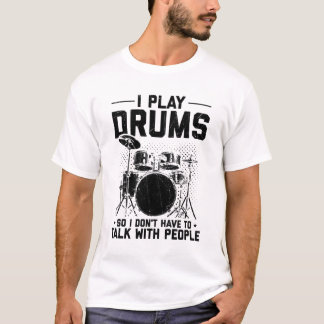 T-shirt Tambours | Cadeau de tambour d'instrument de musiq