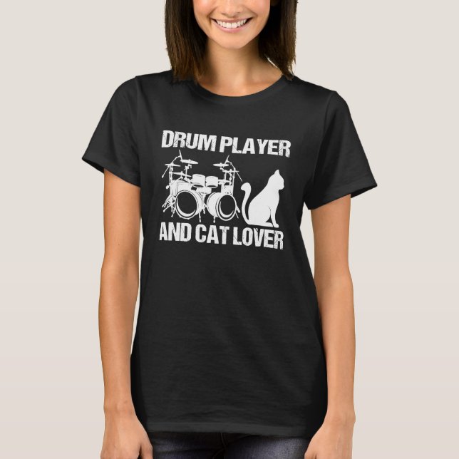 T-shirt Tambours pour tambours et tambours pour chats - In (Devant)