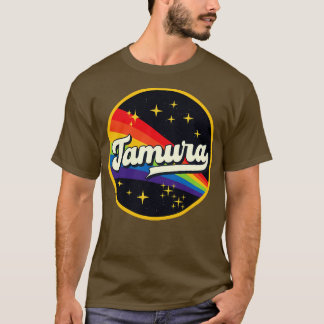 T-shirt Tamura Arc En Ciel Dans L'Espace Style Vintage