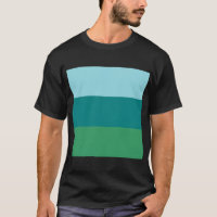 Tanager Turquoise, Teal Blue et Kelly Green Horiz