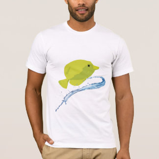 T-shirt Tang jaune stylisé