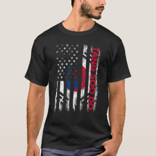 T-shirt Tang Soo Do Karaté Martial Arts Training Coréen Fl