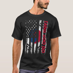 T-shirt Tang Soo Do Karaté Martial Arts Training Coréen Fl