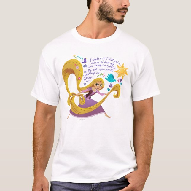 T-shirt Tangé | Rapunzel - Quelque chose m'appelle (Devant)