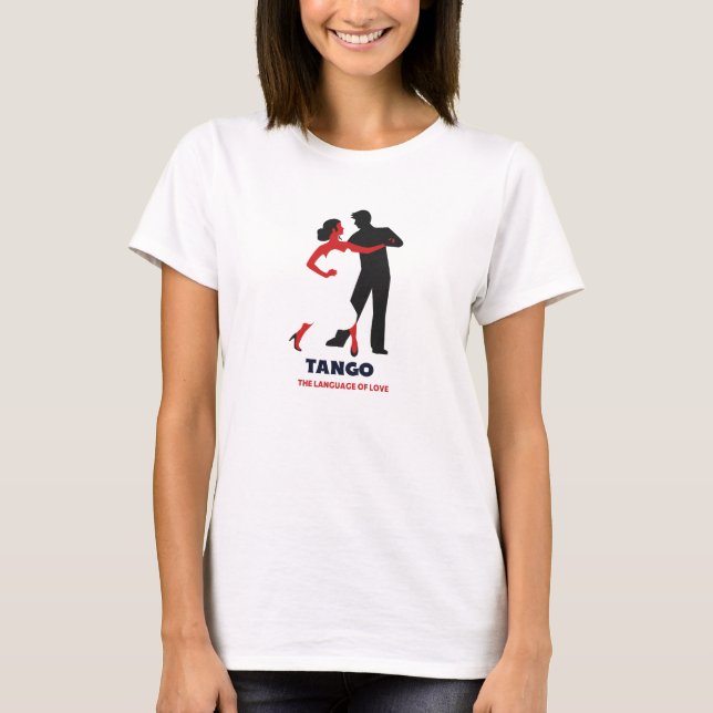 T-shirt Tango : Le langage de l'amour (Devant)