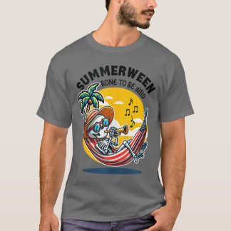 T-shirt Tank Summerween Bone to Be Wild Skeleton 1