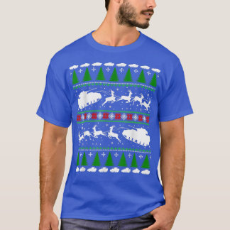 T-shirt Tanker Reindeer Père Noël Sleigh Noël affreux Swea