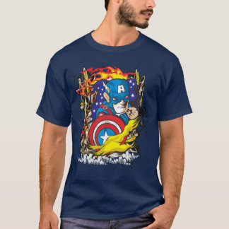 T-shirt Tanooki Mario Flying Street Art Graffiti girl