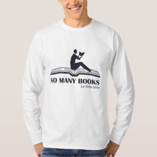 T-shirt Tant de livres si peu de temps - lecture masculine