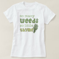Tant de mauvaises herbes amusant jardinage bébé po