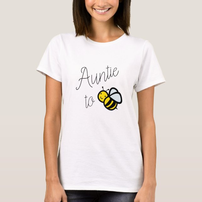 T-shirt Tante à Bee Grand-mère Baby shower (Devant)
