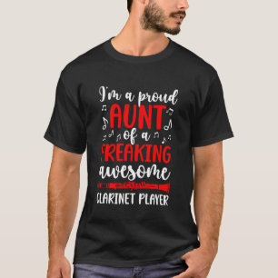 T-shirt Tante clarinette Joueuse de clarinette Tante fière