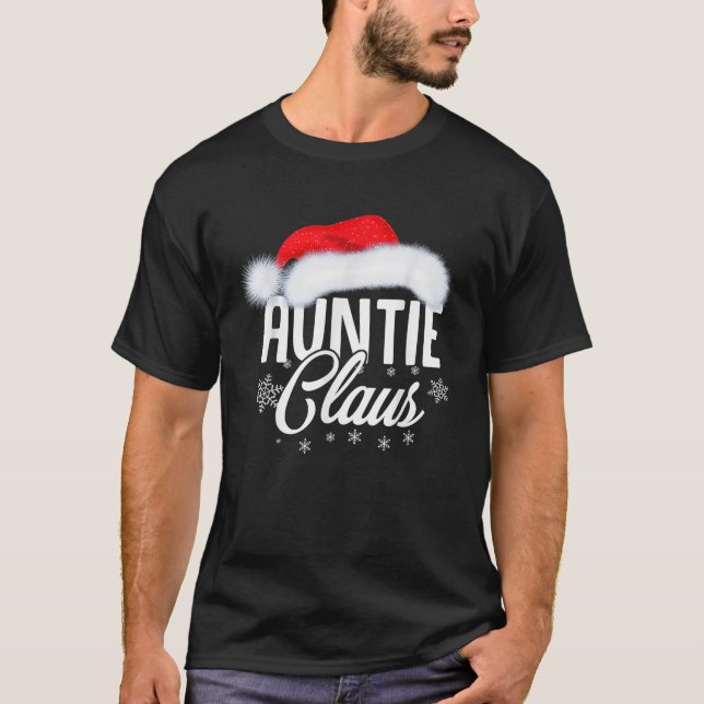 T-shirt Tante Claus Christmas Chemise Tante Noël (Devant)