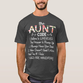 T-shirt Tante Code drôle tante amante tante