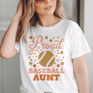 T-shirt Tante de baseball fière