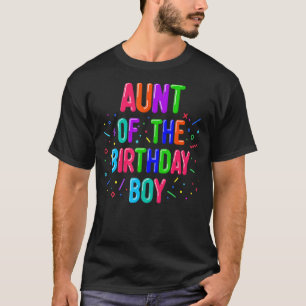 T-shirt Tante de la famille de jumelage de ballons pour ga