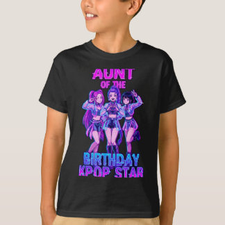 T-shirt Tante de la fille qui fête son anniversaire Star K