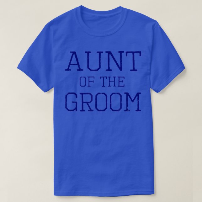 T-shirt Tante de la GroomGroupe de coordination du mariage (Design devant)