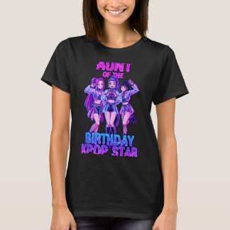 T-shirt Tante de la star K-pop de la fille d'anniversaire