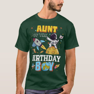 T-shirt Tante De L'Anniversaire Astronaut Garçon Espace Th