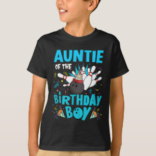 T-shirt Tante De L'Anniversaire Boy Bowling Famille M