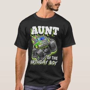 T-shirt Tante de l'anniversaire Boy Monster Camion Anniver