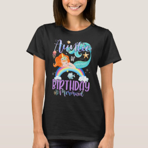 T-shirt Tante De L'Anniversaire Filles Sirène Famille Magi