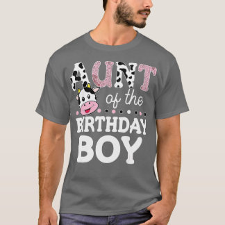 T-shirt Tante de l'anniversaire garçon Chemise ferme vache
