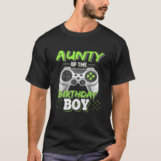 T-shirt Tante De L'Anniversaire Garçon Correspondant Vidéo