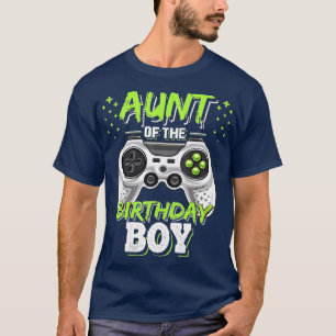 T-shirt Tante de l'Anniversaire garçon jumelé jeu vidéo na