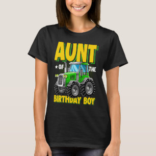 T-shirt Tante De L'Anniversaire Garçon Tractor Farm Family