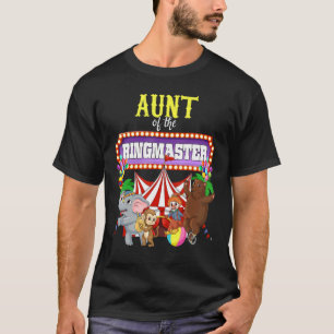 T-shirt Tante De L'Anniversaire Ringmaster Kids Circus Par