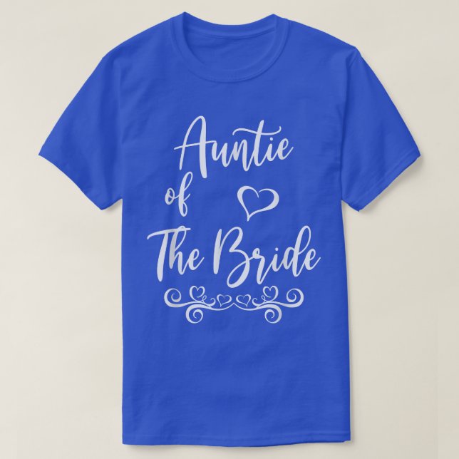T-shirt Tante de mariée et Mariage de chambre correspondan (Design devant)