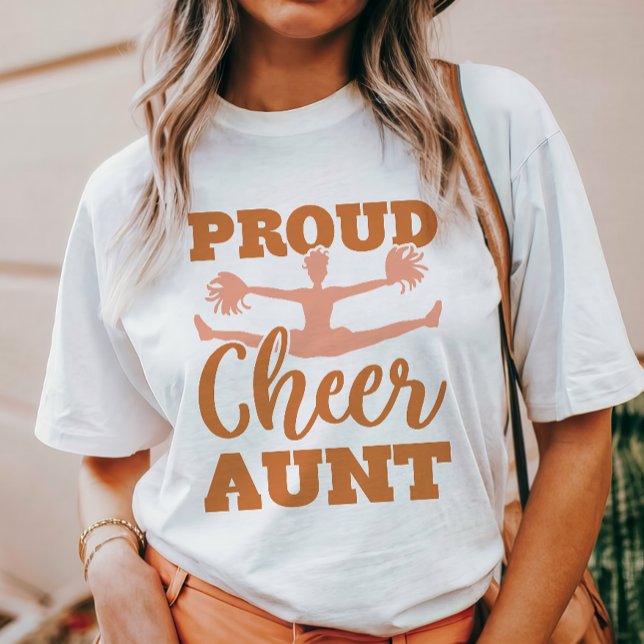 T-shirt Tante de pom-pom girl fière (Créateur téléchargé)