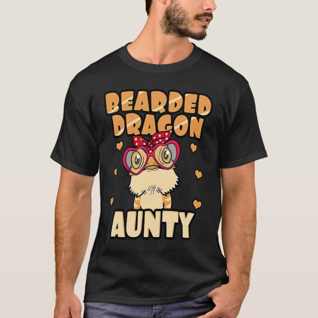 T-shirt Tante de reptile de Pogona Lizard (Devant)