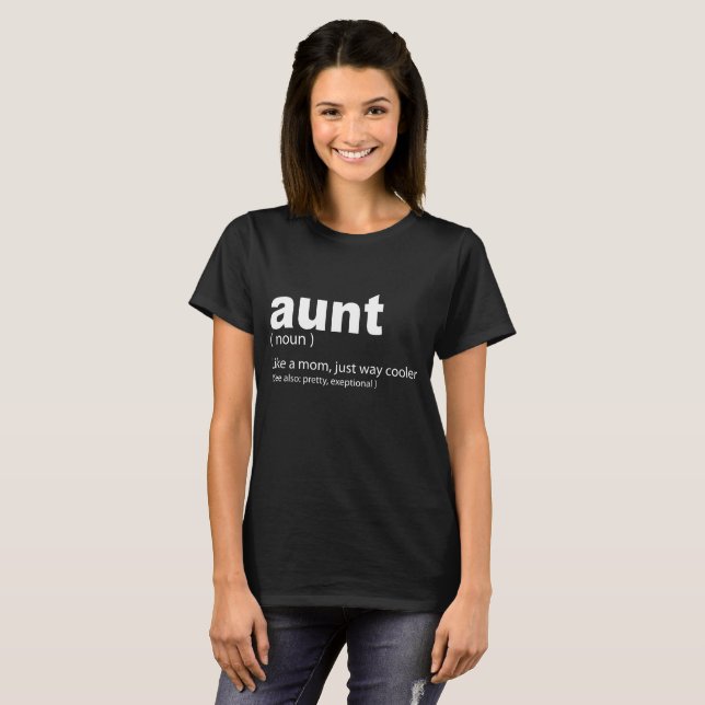 T-shirt Tante drôle définition de tante citation (Devant entier)