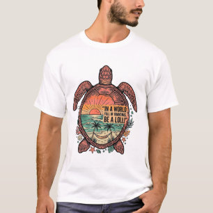 T-shirt Tante drôle Turtle Beach Vintage conception de t-s