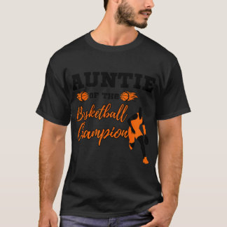 T-shirt Tante Du Champion De Basket 11E Anniversaire Fa