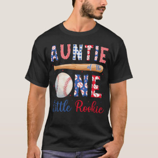 T-shirt Tante du tout petit rookie baseball 1er