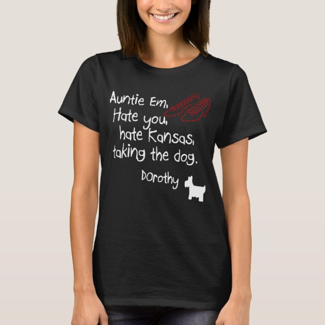 T-shirt Tante Em Vous Détestez Les Kansas Qui Prennent Le  (Devant)