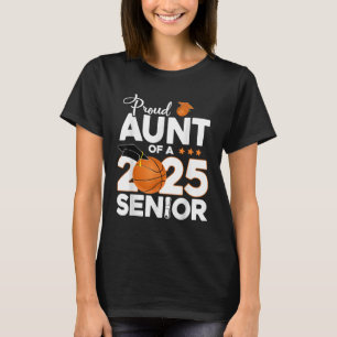 T-shirt Tante fière d'un diplômé senior de basket-ball 202
