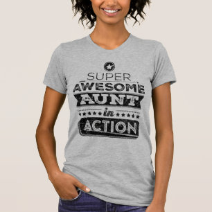 T-shirt Tante impressionnante superbe In Action (style de